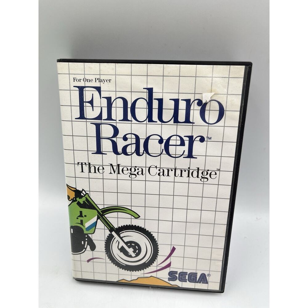 Enduro Racer (Sega Master, 1987) Vintage Sega Video Game W Case